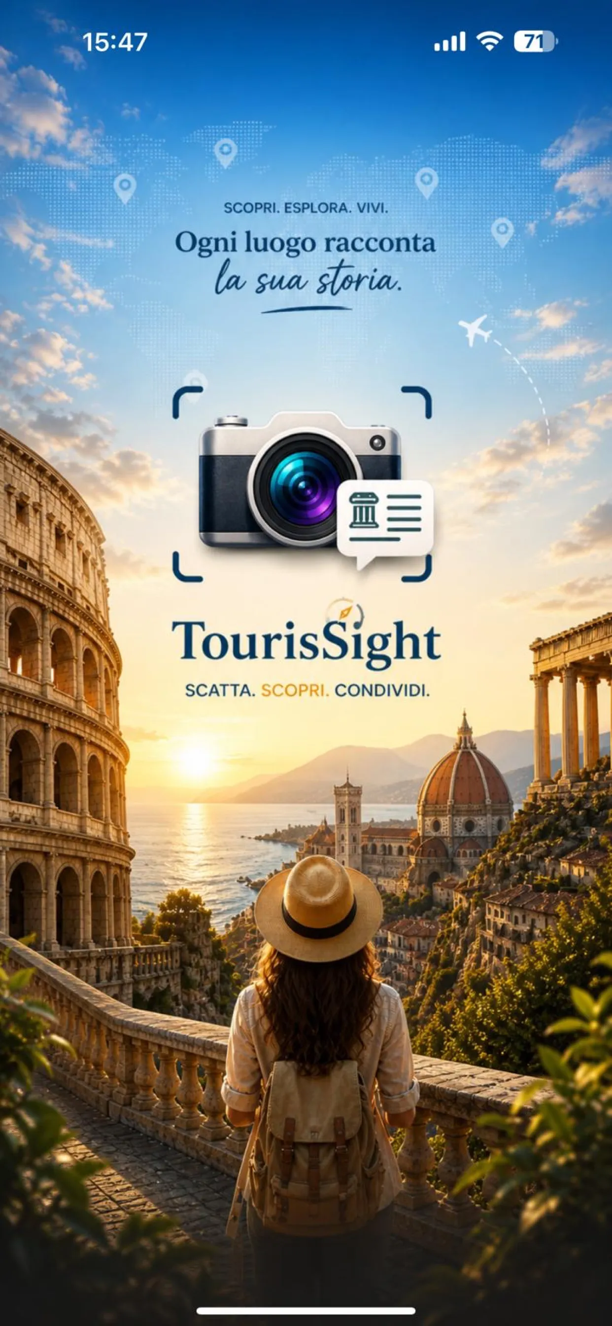 TourisSight schermata principale