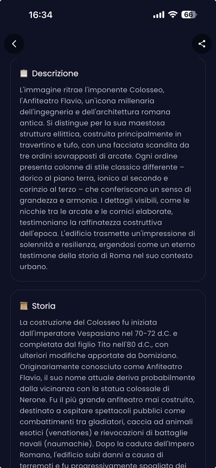 Scheda Colosseo AI