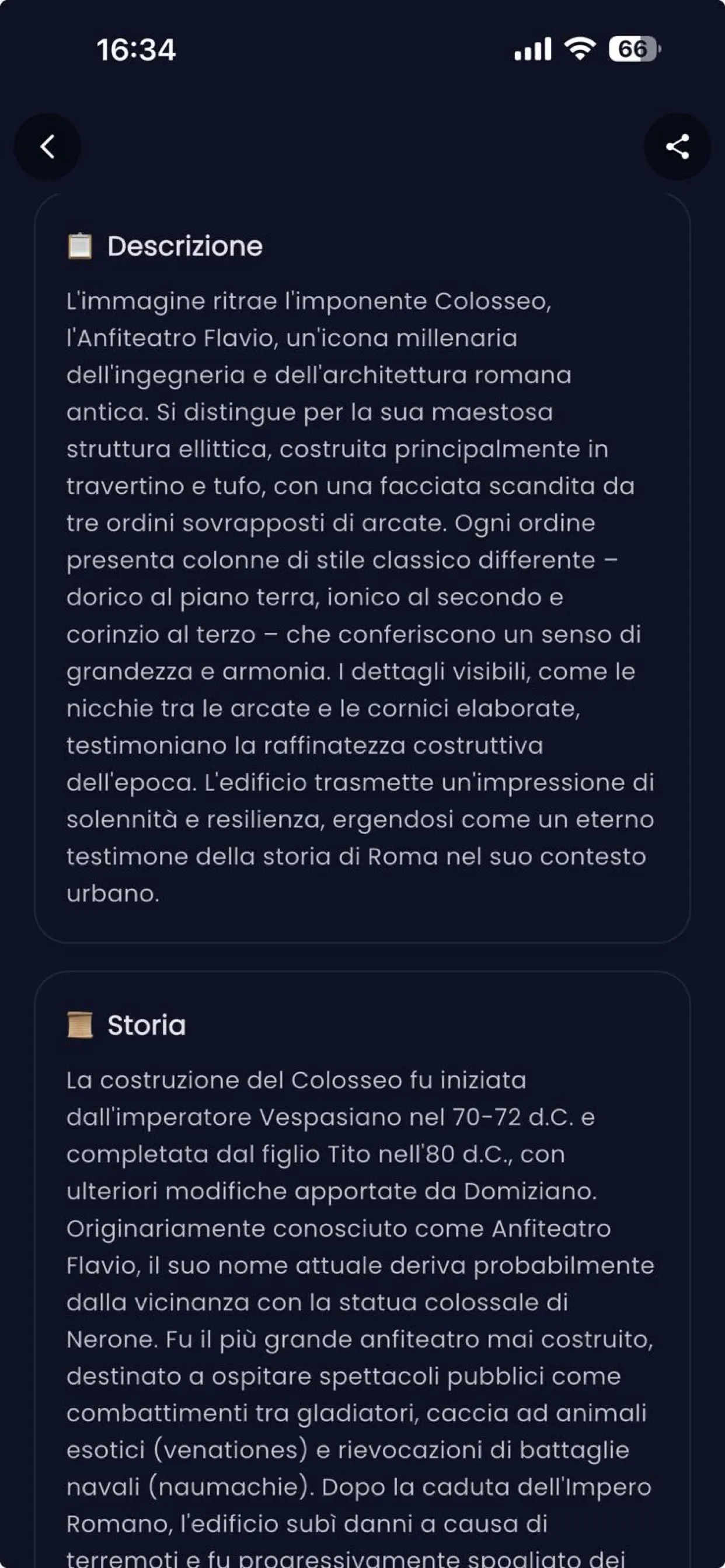 Scheda Colosseo AI